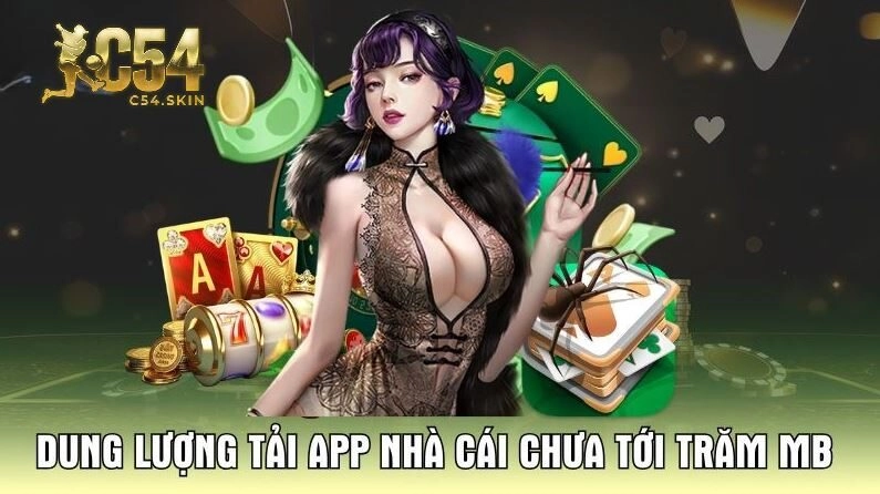 Dung lượng tải app nhà cái chưa tới trăm MB